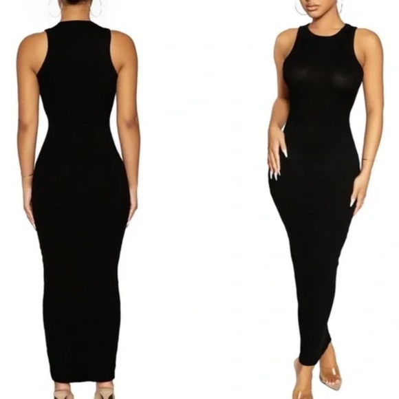 Naked Wardrobe Essential Maxi Dress Size XS, White - Picture 5 of 9